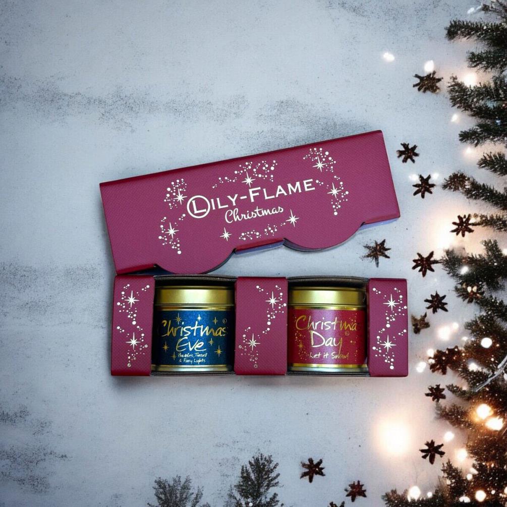 Lily-Flame Christmas 2 Mini Tin Candle Gift Set Extra Image 2